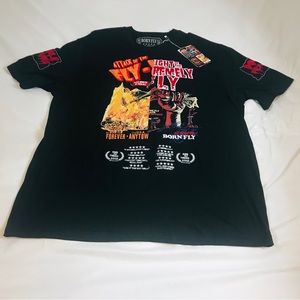 Born Fly Black Tshirt 3XL  New With Tags